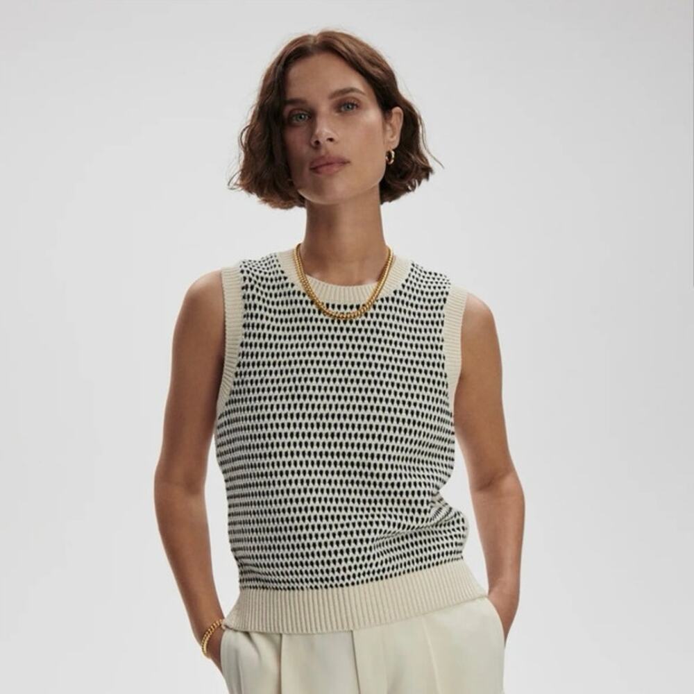 Varley Knowles textured Knit Vest XS
